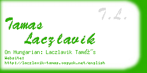 tamas laczlavik business card